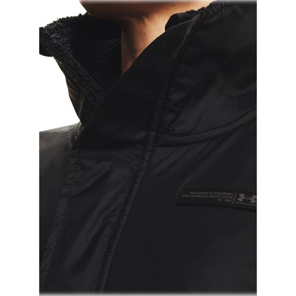 UNDER ARMOUR SWACKET JACKET 3XL PLUS WOMEN'S MISSION BOUCLE BLACK - Picture 4 of 16